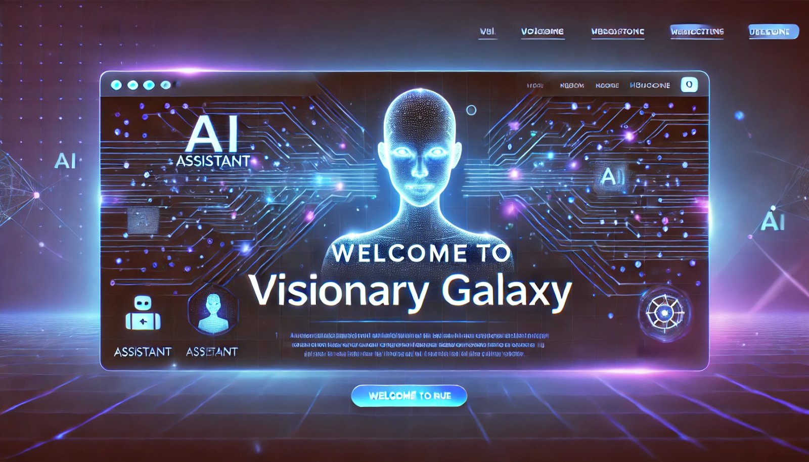 Futuristic AI Website